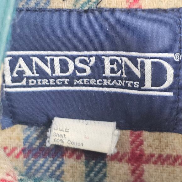 Vintage Lands' End Hooded Utility Field Chore Barn Jacket Forest Green 2X 3798 - Picture 3 of 9